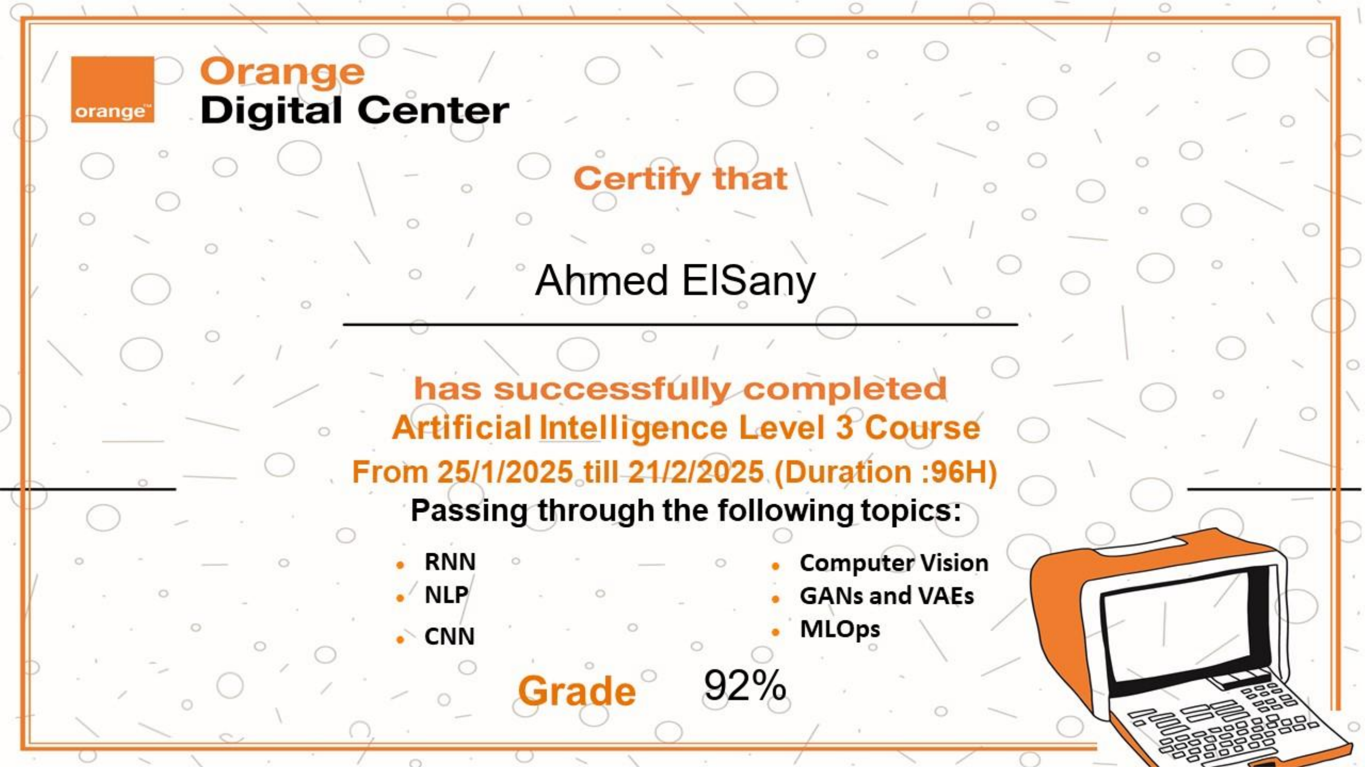 AI Level 3 Orange Digital Center