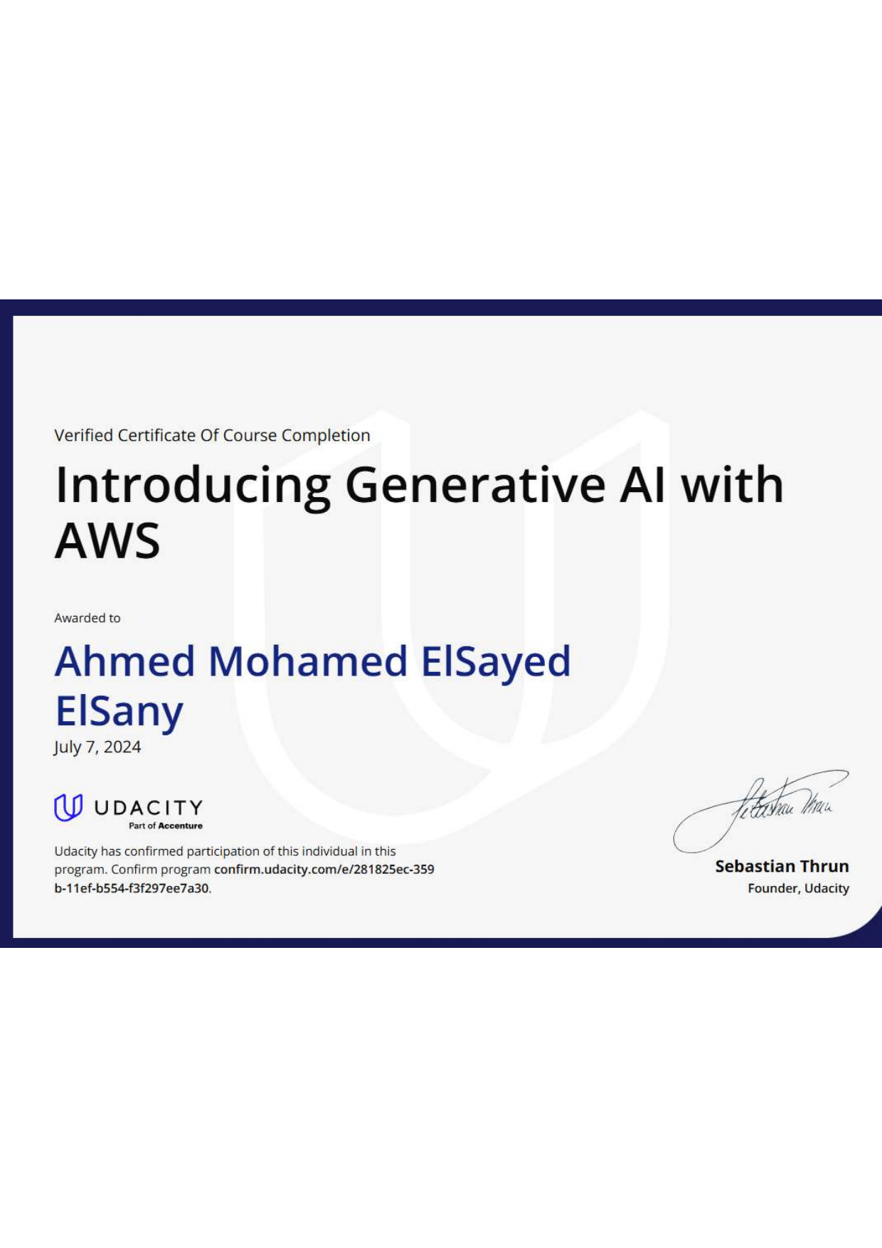 Generative AI with AWS